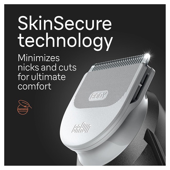 Braun Body Groomer Series 5, Full Body With SkinShield Technology With 4 Tools