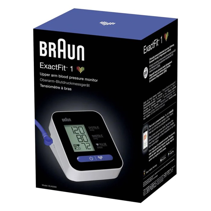 Braun ExactFit 1 Upper Arm Blood Pressure Monitor White