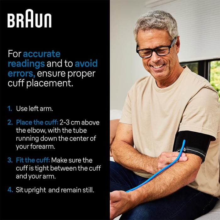 Braun ExactFit 2 Upper Arm Blood Pressure Monitor Black & White