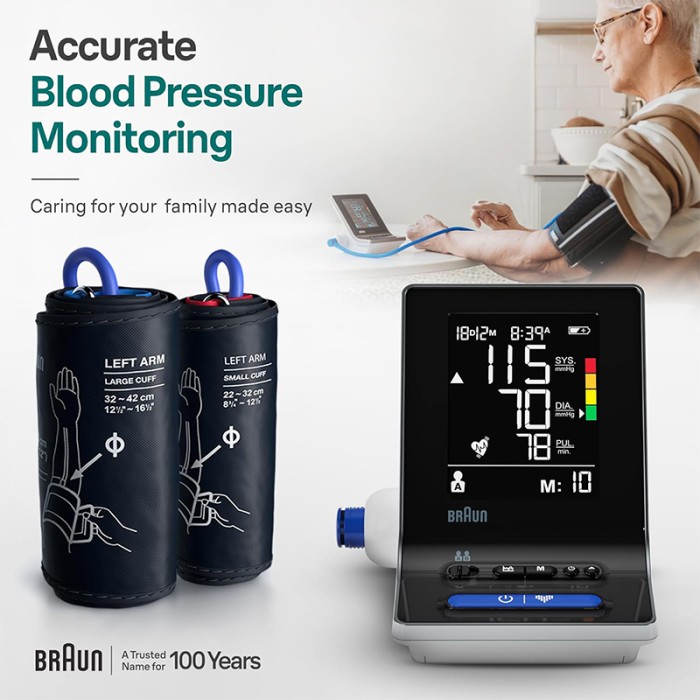 Braun ExactFit 3 Upper Arm Blood Pressure Monitor White