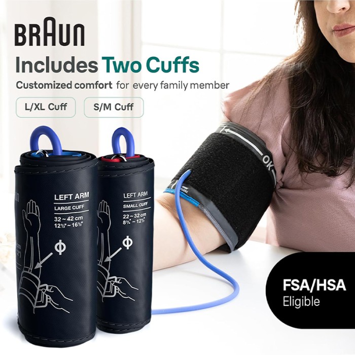 Braun ExactFit 3 Upper Arm Blood Pressure Monitor White