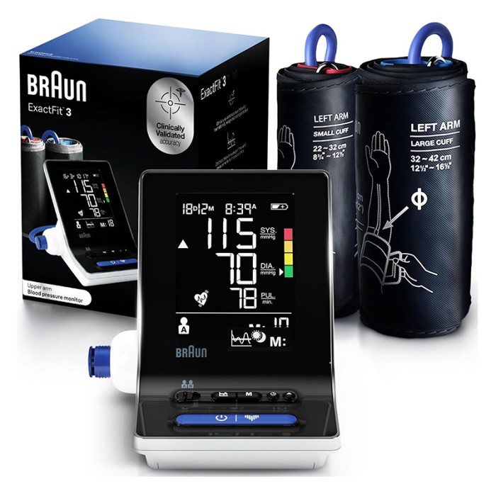 Braun ExactFit 3 Upper Arm Blood Pressure Monitor White