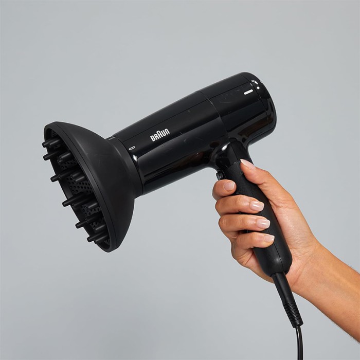 Braun Hairdryer HD2.2 Hair Dryer, 2200 W, Ion Black