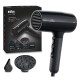 Braun Hairdryer HD2.2 Hair Dryer, 2200 W, Ion Black