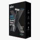 Braun Hybrid Trimmer Face & Body With 4D Flex Blade, Waterproof, 5 Combs, Pouch, Black / Silver