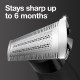 Braun Hybrid Trimmer Face & Body With 4D Flex Blade, Waterproof, 6 Combs, Pouch, Black / Silver
