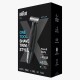 Braun Hybrid Trimmer Face & Body With 4D Flex Blade, Waterproof, 6 Combs, Pouch, Black / Silver