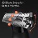 Braun Hybrid Trimmer Face With 4D Flex Blade, Waterproof, 3 Combs, Pouch, Black