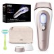 Braun IPL Skin Hair Removal Device With Pouch, Venus Razor & 2 Heads, Bronze/White