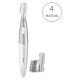 Braun Mini Precision Eyebrows Trimmer With 4 Head, White