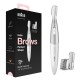 Braun Mini Precision Eyebrows Trimmer With 4 Head, White