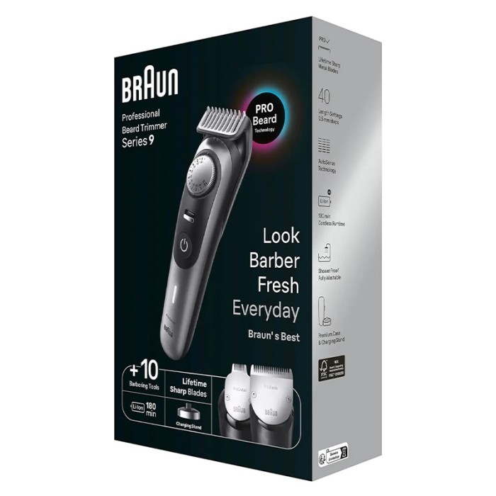 Braun Professional Beard Trimmer Seies 9 Grey