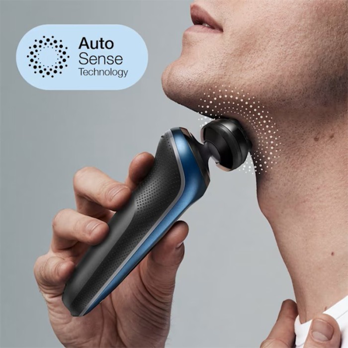 Braun Series 6 Wet & Dry, Closeness & Skin Comfort Shaver With Travel Case, Blue/Black