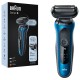 Braun Series 6 Wet & Dry, Closeness & Skin Comfort Shaver With Travel Case, Blue/Black