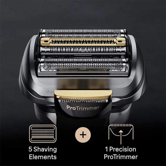 Braun Series 9 Pro+ 9569cc Electric Shaver, Wet & Dry With 6 in 1 SmartCare Center and Travel Case, Gold