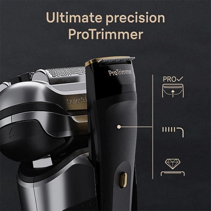 Braun Series 9 Pro+ 9569cc Electric Shaver, Wet & Dry With 6 in 1 SmartCare Center and Travel Case, Gold