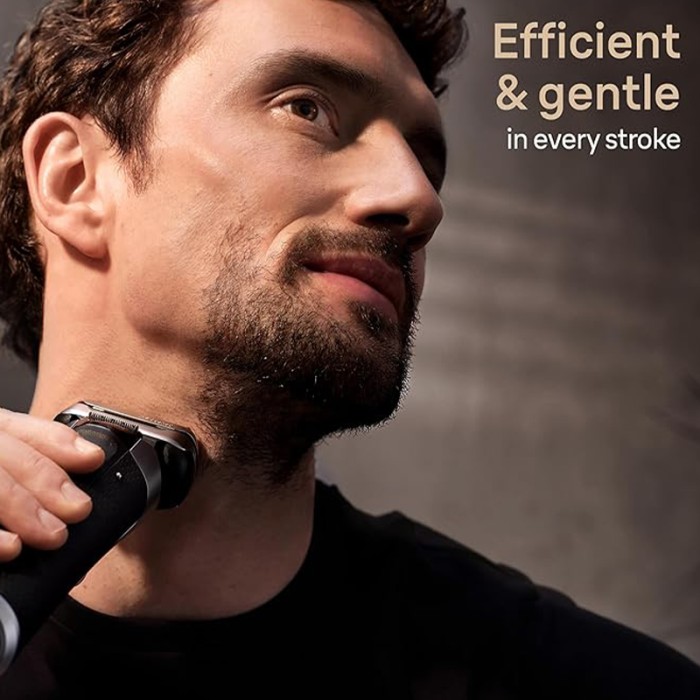 Braun Series 9 Pro+ Electric Shaver, Wet & Dry With 6 in 1 SmartCare Center & PowerCase, Silver