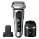 Braun Series 9 Pro+ Electric Shaver With 6 in 1 SmartCare Center & ProComfort Head, Silver