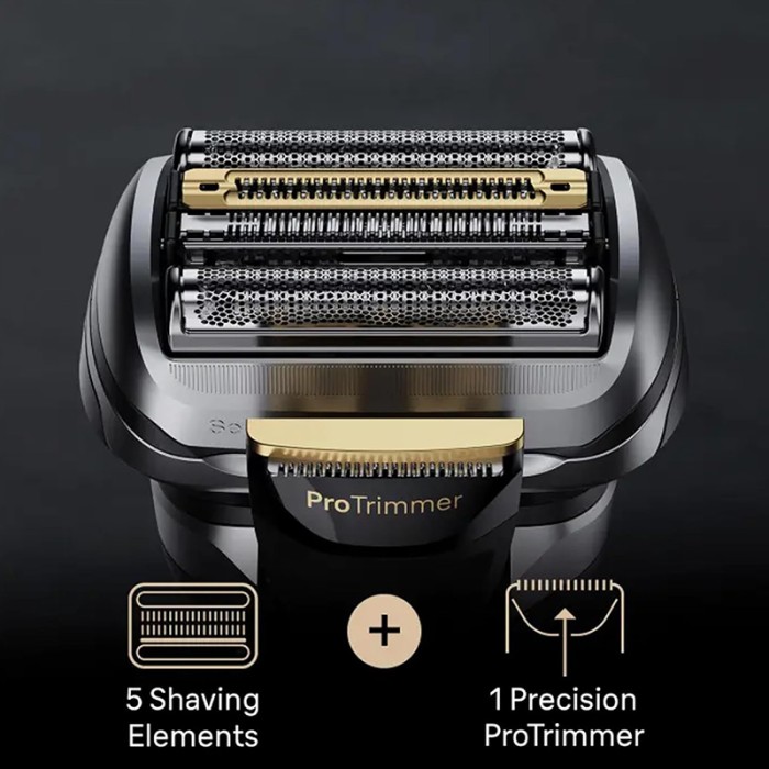 Braun Series 9 Pro+ Electric Shaver With 6 in 1 SmartCare Center & ProComfort Head, Silver