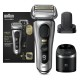 Braun Series 9 Pro+ Electric Shaver With 6 in 1 SmartCare Center & ProComfort Head, Silver