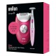 Braun Silk Epil 3, Easy Hair Removal Device, Epilator & Bikini Trimmer Set, Raspberry