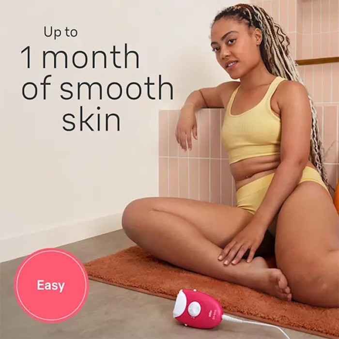 Braun Silk Epil 3, Easy Hair Removal Device, Epilator & Bikini Trimmer Set, Raspberry