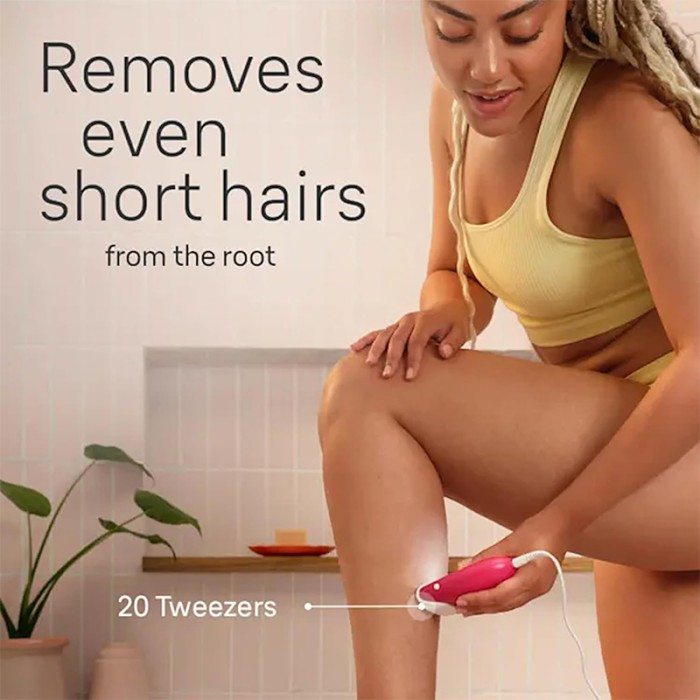 Braun Silk Epil 3, Easy Hair Removal Device, Epilator & Bikini Trimmer Set, Raspberry