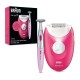 Braun Silk Epil 3, Easy Hair Removal Device, Epilator & Bikini Trimmer Set, Raspberry
