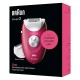 Braun Silk Epil 3 Easy Hair Removal Device Epilator, Raspberry