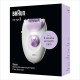 Braun Silk Epil 3 Easy Hair Removal Device Epilator, White/Purple