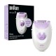 Braun Silk Epil 3 Easy Hair Removal Device Epilator, White/Purple
