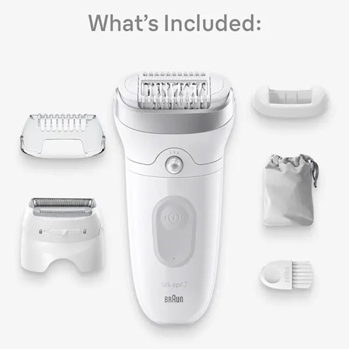 Braun Silk Epil 7 Hair Removal Device, Wet & Dry Epilator