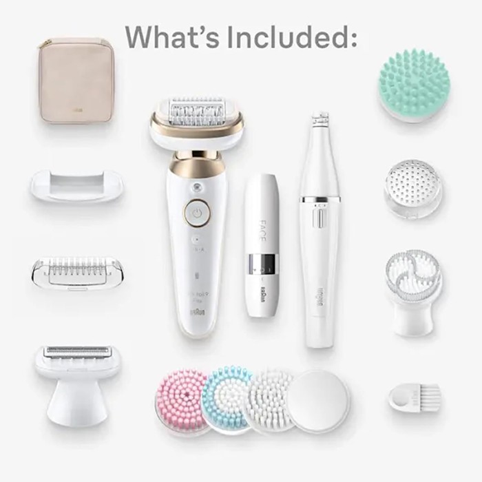 Braun Silk Epil 9 Flex SkinSpa, Hair Removal Device, Wet & Dry Epilator