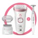 Braun Silk Epil 9 SensoSmart Technology Wet & Dry Epilator With 7 Extras Incl. Silk Epil 3in1 Trimmer