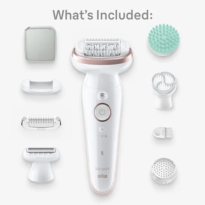 Braun Silk Epil 9 SkinSpa, Hair Removal Device, Wet & Dry Epilator