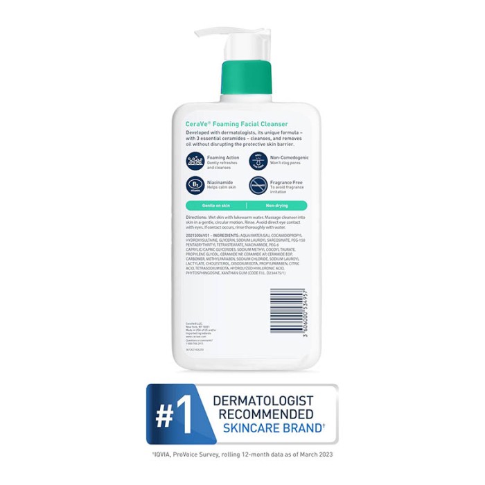 CERAVE Foaming Facial Cleanser 16oz