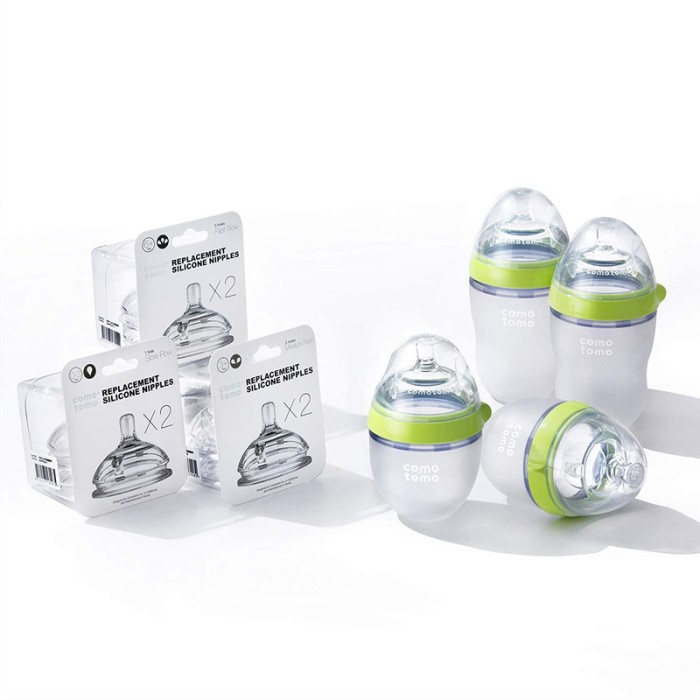 Comotomo Baby Feeding Bottle Bundle – Green