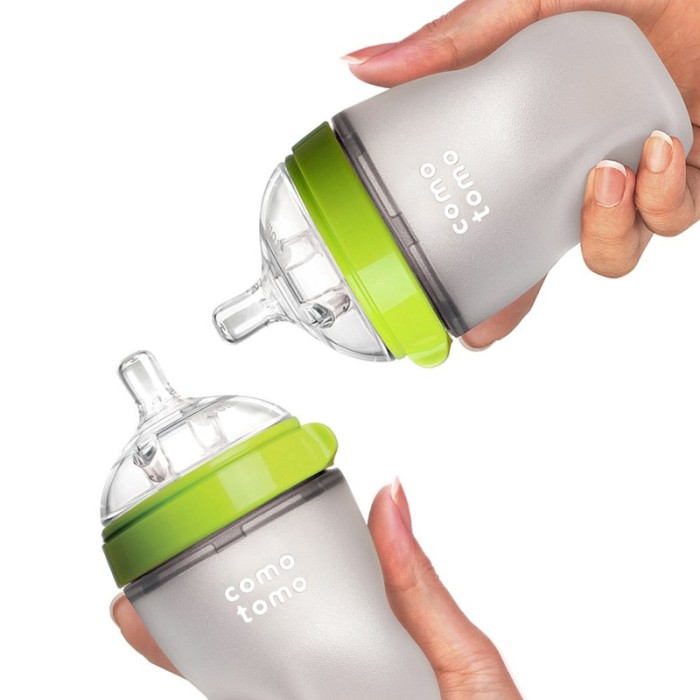 Comotomo Baby Feeding Bottle Bundle – Green