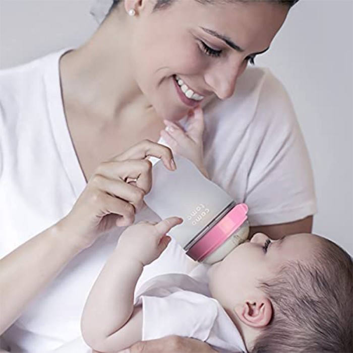 Comotomo Baby Feeding Bottle Bundle – Pink