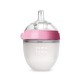 Comotomo Natural Feel Baby Bottle 150ml – Pink & White