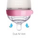 Comotomo Natural Feel Baby Bottle 250ml – Pink & White