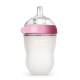 Comotomo Natural Feel Baby Bottle 250ml – Pink & White