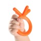Comotomo Silicone Baby Teether – Orange, 3 Months+