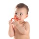 Comotomo Silicone Baby Teether – Orange, 3 Months+