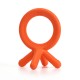Comotomo Silicone Baby Teether – Orange, 3 Months+