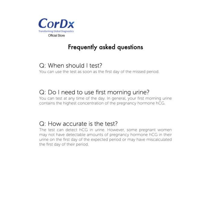 Cordx Pregnancy Test Midstream FDA Approved 1 Test