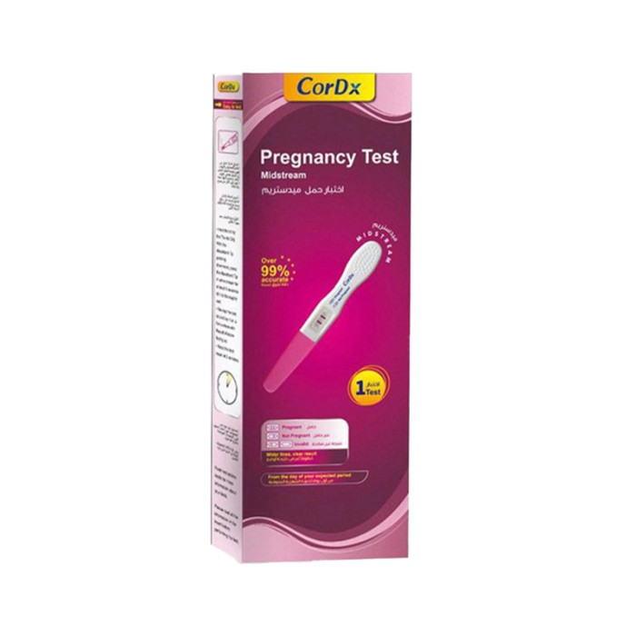 Cordx Pregnancy Test Midstream FDA Approved 1 Test