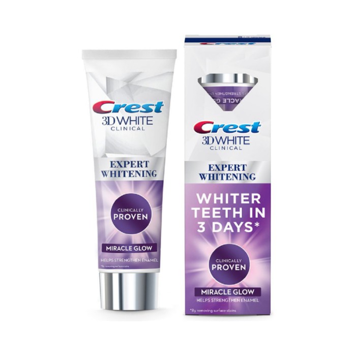 Crest 3D Clinical Miracle Glow Advanced Whitening Toothpaste - 75ml