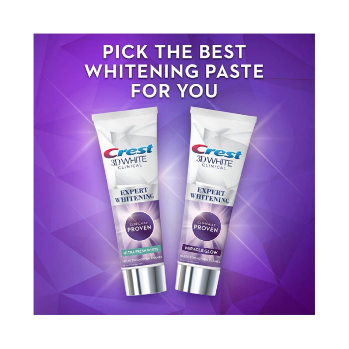 Crest 3D Clinical Miracle Glow Advanced Whitening Toothpaste - 75ml