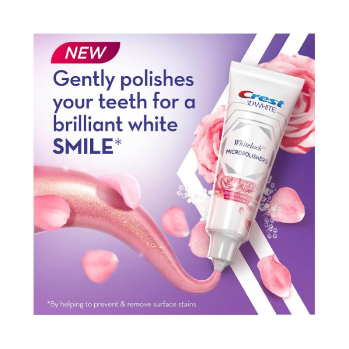 Crest 3D White Toothpaste W/ Rose Extract